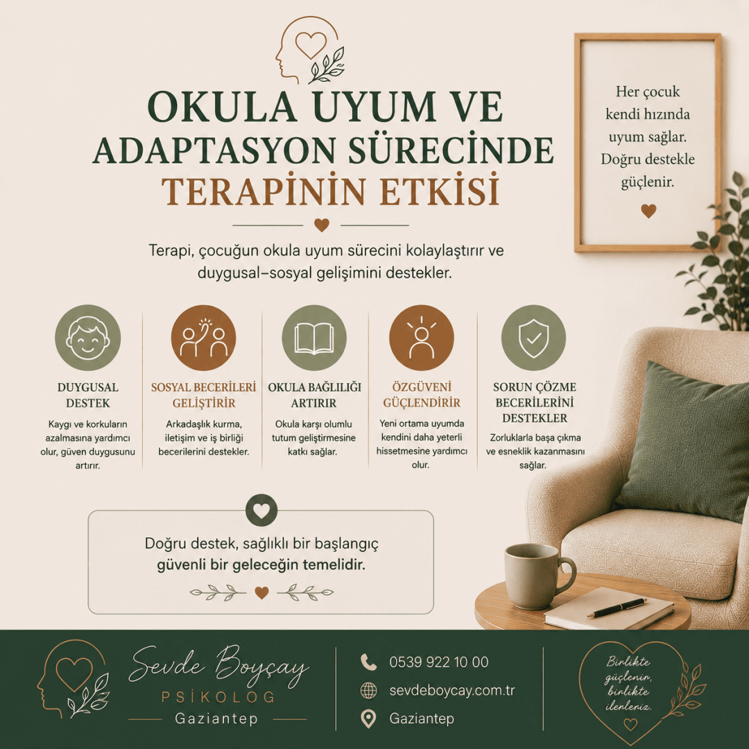 Okula Uyum Ve Adaptasyon Sürecinde Terapinin Etkisi